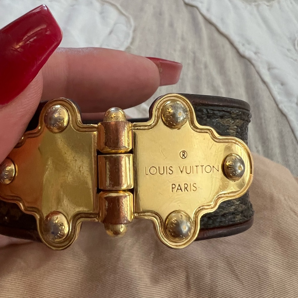 Louis Vuitton leather cuff